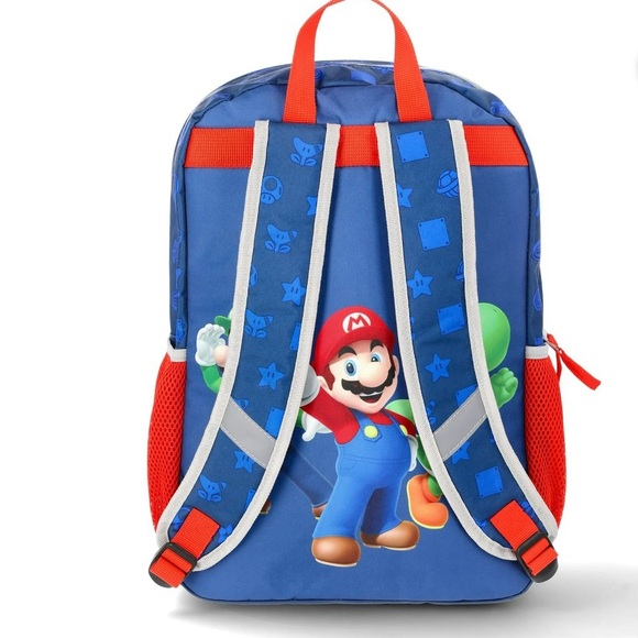 Nintendo “Game time”Mario, Yoshi and Luigi 17” graphic Backpack - Picture 2 of 4